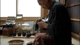 漆黒のカップを漆で仕上げる職人【川連漆器  Kawatsura lacquerware】 [upl. by Moitoso]