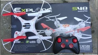 explore S48 quadcopter unboxing [upl. by Yenobe]