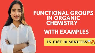 Functional groups  Organic chemistry  in just 10 minutes  Class 10  Tapur Omar tapuromar [upl. by Burrell]