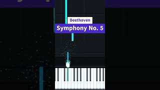 Beethoven Symphony No 5 piano tutorial [upl. by Ammadas722]