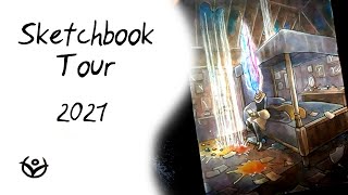 Sketchbook Tour  2021 [upl. by Sillaw540]