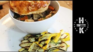 Chicken Spinach amp Stilton pie with Griddled Courgette [upl. by Enoek]