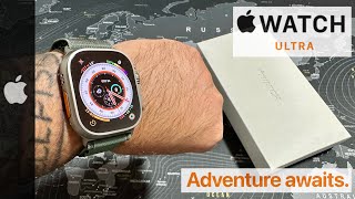 Apple Watch Ultra 49mm  Unboxing and HandsOn [upl. by Neron]