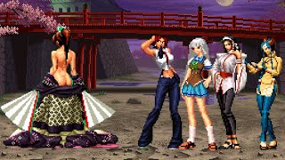 KOF Mugen Mai Shiranui vs Shion Team [upl. by Aneelehs]