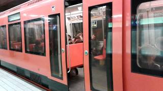 Helsinki metro depart Herttoniemi station [upl. by Essirahs]