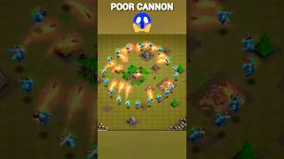 poor cannon  Clash of Clans shorts shortsfeed clashofclans gaming clashing [upl. by Heywood651]