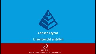 Carlson Layout  PDFBericht über die Länge von Rohrleitungen Kantensteinen usw für die Abrechnung [upl. by Waers]