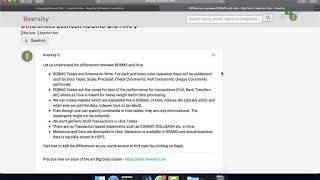 Differences Between Hive and RDBMS [upl. by Rugen]