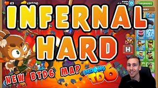 Infernal Hard  New BTD6 Map and Hero Skin [upl. by Nylahs]