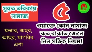 পাঁচ ওয়াক্তে কোন নামাজ কত রাকাত  Namaz kokhon Koto rakat  ঈমান শিক্ষা  নামাজ [upl. by Volpe]