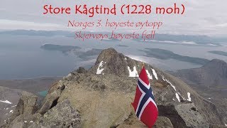 Store Kågtind 1228 moh Norges 3 høyeste øytopp  Ut i Nord tur 29 [upl. by Bianka]