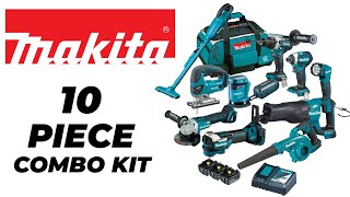 Makita 10 Piece 18V Combo Kit Review DLX1057TX1 [upl. by Wootten]