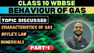 Behaviour of gas  Boyles Law amp Numericals Class 10 wbbse  by raghubir bhaiya [upl. by Ardell27]