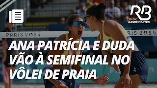 Na semifinal do vôlei de praia Ana Patrícia e Duda estão tranquilas quotMesma calma de semprequot [upl. by Deach]