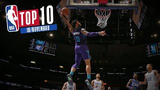 TOP 10 DA NBA EM PORTUGUÊS  QUARTA 10112021 [upl. by Murielle984]