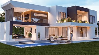 Luxury Modern House Design  4 Bedroom  190 sqm [upl. by Gurias]