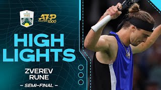 Zverev v Rune semifinal Highlights  Rolex Paris Masters 2024 [upl. by Menides]