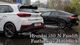 Hyundai i30N Facelift Performance 2021 🏁  Fastback vs Hatchback  FahrberichtTestReview deutsch [upl. by Leinnad]