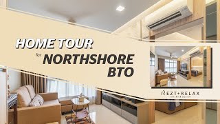 Home Tour 2Room Northshore Modern Timeless HDB BTO Interior Design Singapore [upl. by Aiciram683]