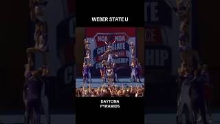 Weber State University Wildcats NCA Daytona Pyramids cheerleading pyramid cheer nca weber [upl. by Casper]