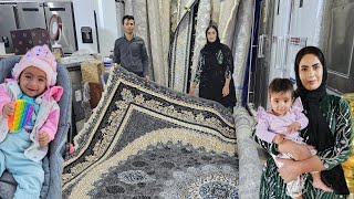 Buying a carpet for Parisas house with Alis help 😍  Nomadic life documentary [upl. by Wolf]