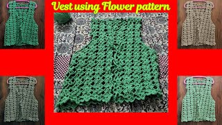 Crochet Flower Vest  Crochet Vest  Crochet Shrug  Club Crafteria [upl. by Guthrey552]