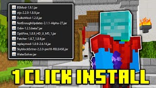 The ONLY Mod Folder Youll Need For Hypixel Skyblock ALL IN ONE [upl. by Whiney910]