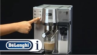 How to make a cappuccino in your DeLonghi EC 860 coffee maker [upl. by Bounds143]