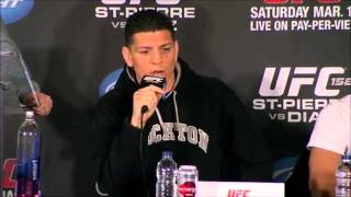 Press conference GSP vs Diaz [upl. by Klump]