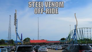 Steel Venom OffRide Footage Valleyfair Intamin Impulse Coaster  NonCopyright [upl. by Ayrb]