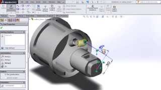 SOLIDWORKS  Using Hole Wizard on Nonplanar Surfaces [upl. by Layor]