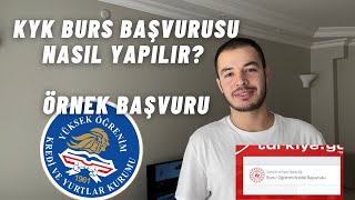 KYK Burs Başvurusu Nasıl Yapılır  Bir Öğrenci Olarak Detaylı Anlatıyorum [upl. by Publia21]