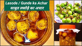 Lasode ka Achar  Recipe  Gunde Pickle  लसूड़े का चटपटा अचार जो सालों खराब न हो  neenaskitchen [upl. by Hamilton]