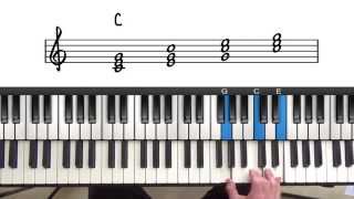 Triads  Beginner Jazz Piano Lesson [upl. by Cohby104]