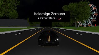 Italdesign Zerouno  Circuit Races [upl. by Natanhoj]