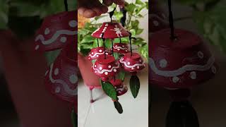 Old diya reuse make wind chime with old diya 🪔 art craftworld [upl. by Weitman]