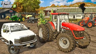 BEGINNING OUR HAY FARM IN FARMING SIMULATOR 25 [upl. by Ynnaf643]