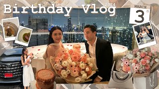 My 28th Birthday Vlog✨ birthday preps🧖🏻‍♀️  surprise🍾  dinner date 🥂 Jenniechira [upl. by Novelia]