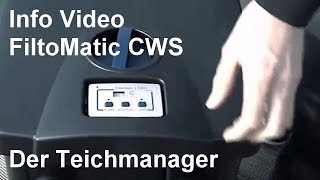 Filtomatic CWS  Video Oase Filtomatic CWS Teichmanger für den Gartenteich [upl. by Valentia]