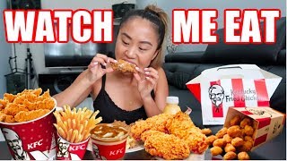 KFC MUKBANG Wicked Wings Chips amp Potato Gravy  WATCH ME EAT  THERESATRENDS [upl. by Yrrat108]