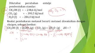 penentuan entalpi reaksi beedasarkan entalpi pembentukan standar [upl. by Barbi]