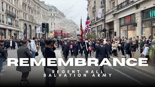 Regent Hall Remembrance Day March London 2024 [upl. by Rocky]