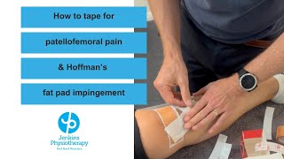 How to do strapping for knee pain [upl. by Atnuhs]