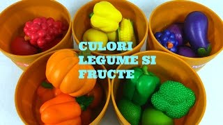 Invatam in ENGLEZA Culorile Legume si Fructe Asortare  Educativ Lets Learn English [upl. by Alekehs]