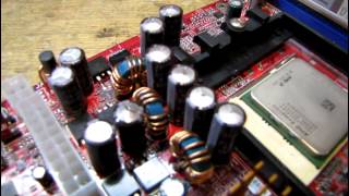 Some info and examples of bad and defective capacitors on computer motherboards [upl. by Nats62]