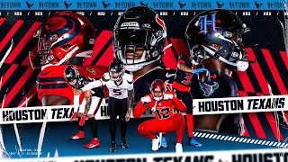 ITS LIVE Marc and Drew have all angles of the Texans uniform release day covered pres by Ford [upl. by Snow]