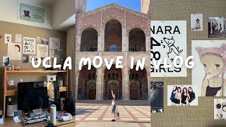 ucla move in vlog 📦  mini room tour [upl. by Nnylyar]