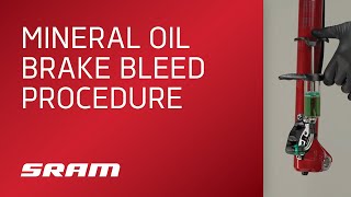 SRAM MTB Mineral Oil Brake Bleed Procedure [upl. by Lectra787]