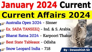 January 2024 Monthly Current Affairs  Current Affairs 2024  Monthly Current Affairs 2024 current [upl. by Remde]