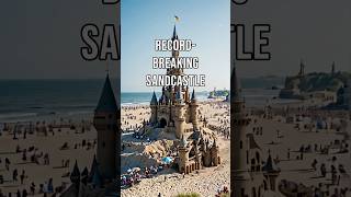 Record Breaking Sandcastle sandcastles worldrecord creativity artistry germany [upl. by Ahsyia]